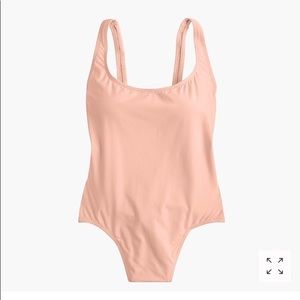 J crew plunging scoopback one piece swimsuit